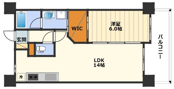 ディオ梅田の間取り