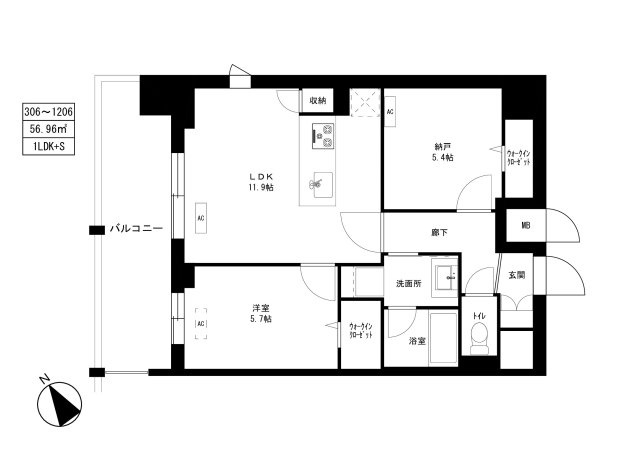 東京マンションの間取り