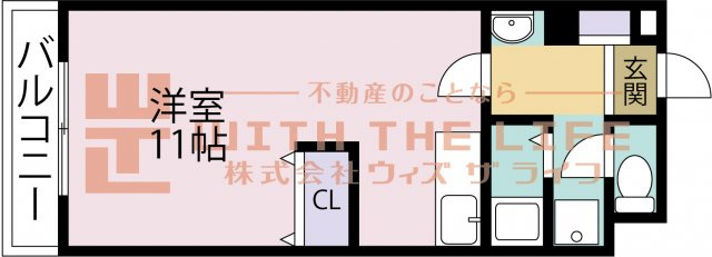 ガーデンハイツ朝妻【キャッシュバック対象物件】の間取り