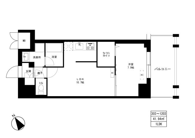 東京マンションの間取り