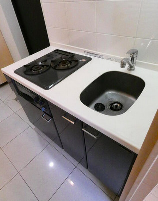 港区新橋４丁目の賃貸マンションのキッチン