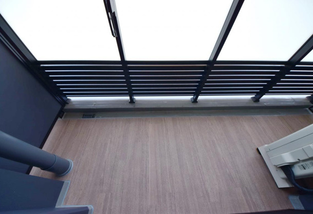 江東区古石場２丁目の賃貸マンションのバルコニー