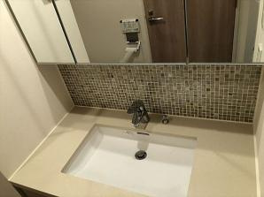 港区新橋５丁目の賃貸マンションの独立洗面台