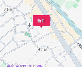 目黒区中目黒４丁目の賃貸マンションの地図
