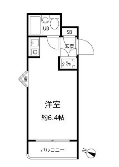 目黒区中目黒４丁目の賃貸マンションの間取り