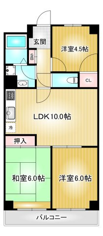 イトーピア新栄|名古屋市の賃貸ならMy賃貸の間取り|イトーピア新栄