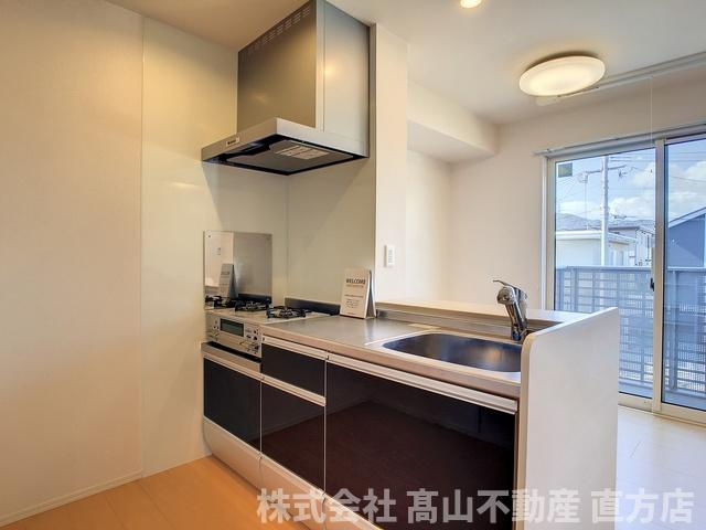 直方市大字植木のアパートのキッチン