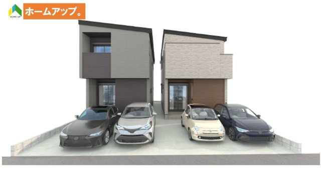 MIRASUMO西区貝田町151②｜名古屋市の戸建ならホームアップの外観パース