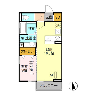 【間取り】 | ヴァイアE