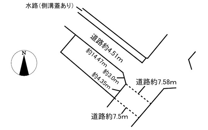 土地　昭和町3丁目の土地図