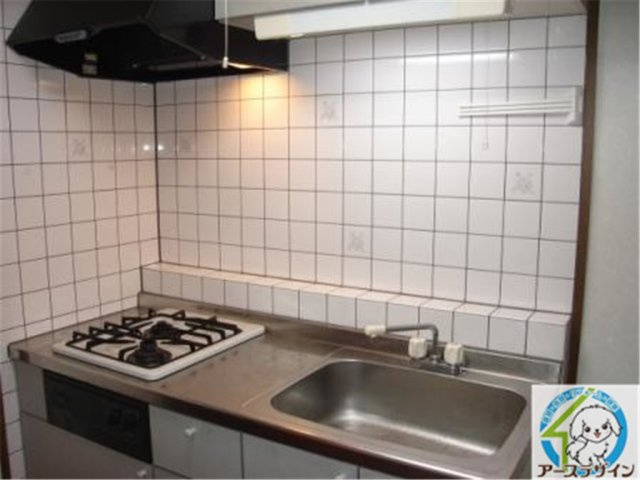 グリーンハイムDのキッチン|パース写真