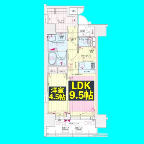 プレサンス錦ラウムの間取り