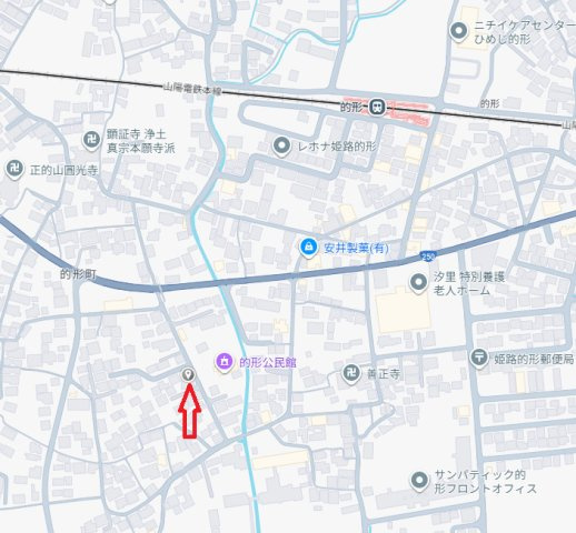 姫路市的形町的形　　中古戸建の地図
