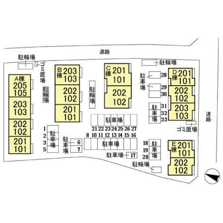 フォレステージ　Ｂの区画図
