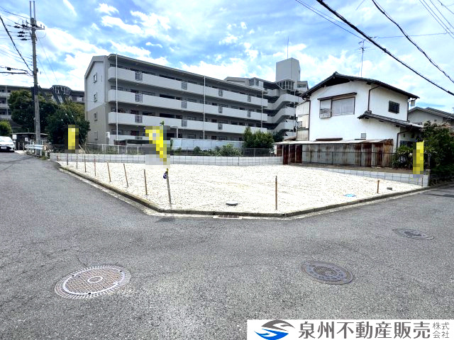 貝塚市澤　建築条件無し売り土地