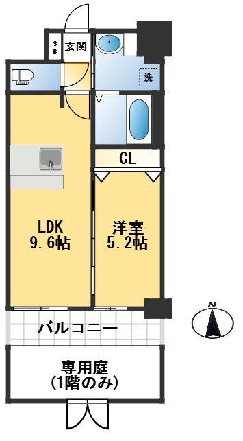 ディームス江坂の間取り