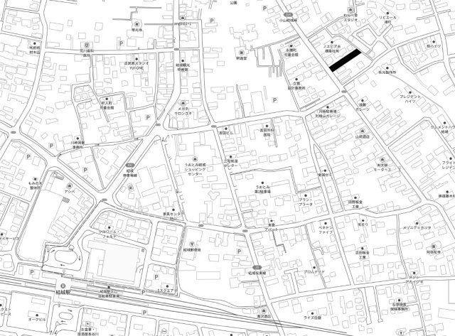 結城市結城の地図