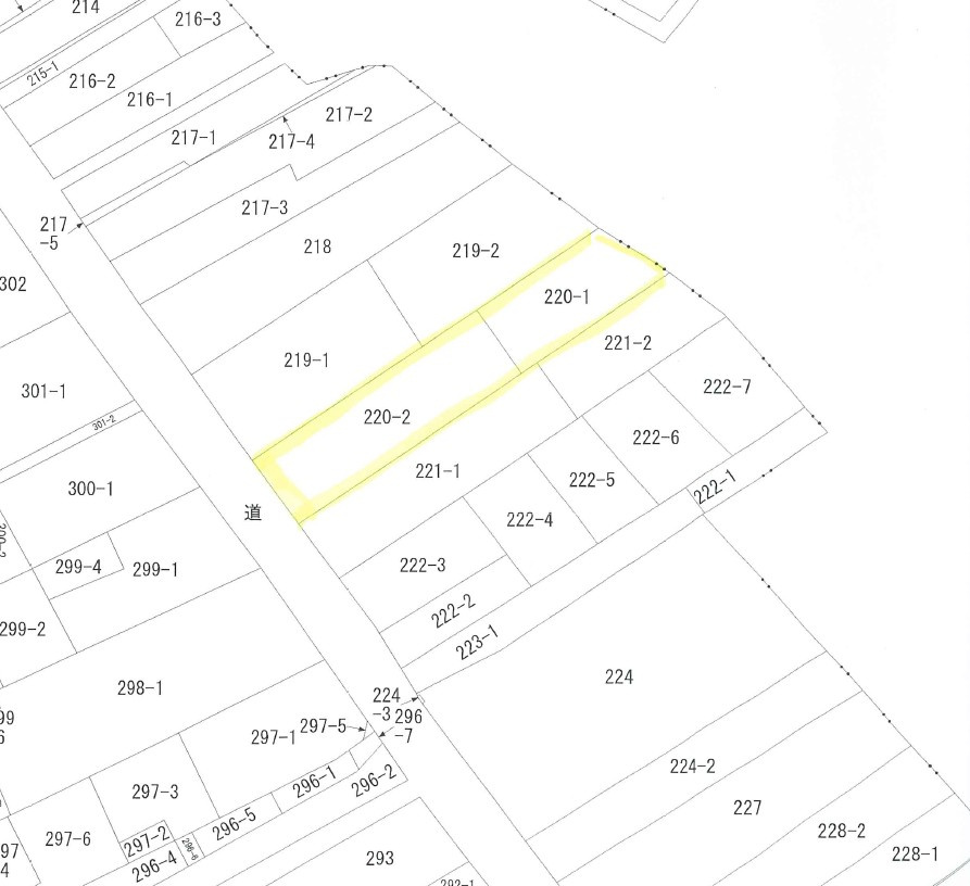 結城市結城の区画図