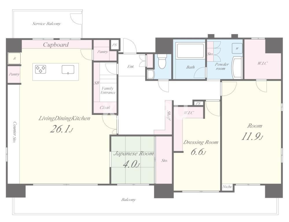 セイワパレス玉造の間取り
