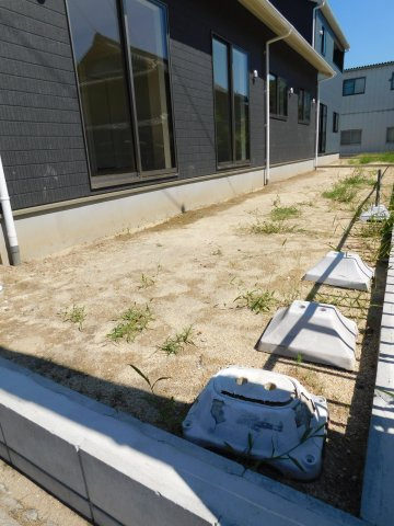 稲沢市平和町西光坊大門北の新築一戸建の庭|◇南庭◇　　南面に庭付き♪　家庭菜園などお楽しみいただけるスペース♪