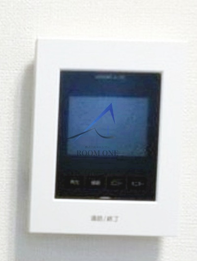 ヴィラ竹ノ塚のセキュリティ|モニター付きインターホンです。