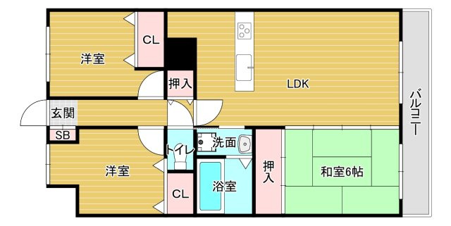 レジデンス赤阪の間取り