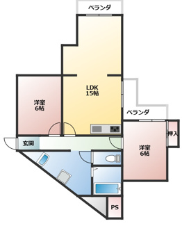 【間取り】 | 恵善マンション