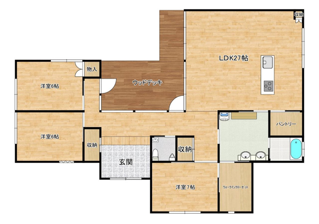 【間取り】 | 高知市鏡小浜