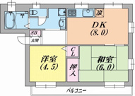 神戸市長田区二葉町８丁目のハイツの画像