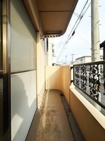 ファミール西町のバルコニー