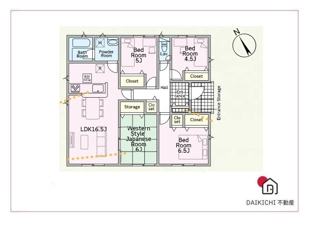 【間取り】 | 上里町嘉美第4   クレイドルガーデン　新築戸建　全8棟　1号棟 | 1号棟