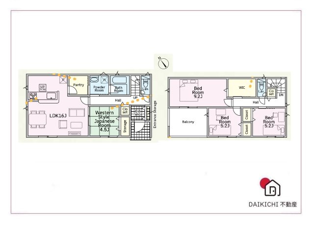 【間取り】 | 上里町嘉美第4   クレイドルガーデン　新築戸建　全8棟　3号棟 | 3号棟