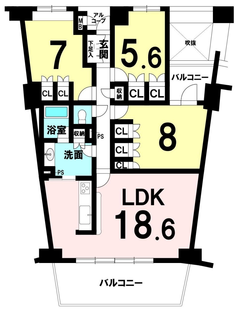 マークスプリングス・メゾンB【仲介手数料半額】の間取り