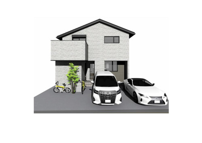 【外観パース】 | 下鴨芝本町　新築戸建【建築条件付土地・自由設計】