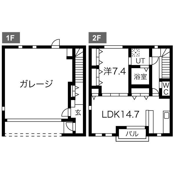 ガラージュ・ド・ルクスみゆきの間取り