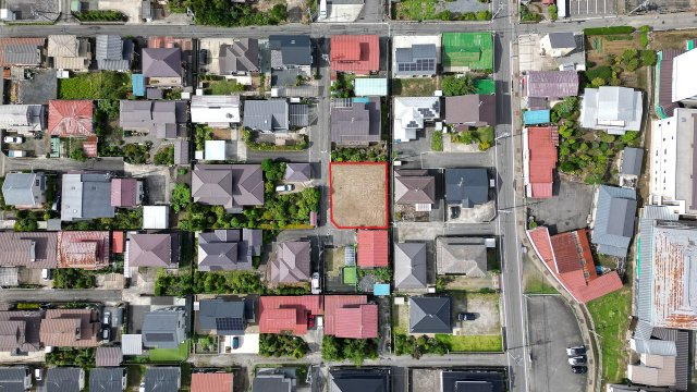 大崎市古川二ノ構の前面道路含む現地写真