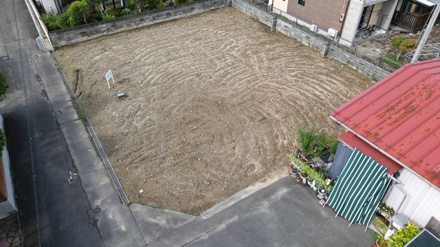 大崎市古川二ノ構の前面道路含む現地写真