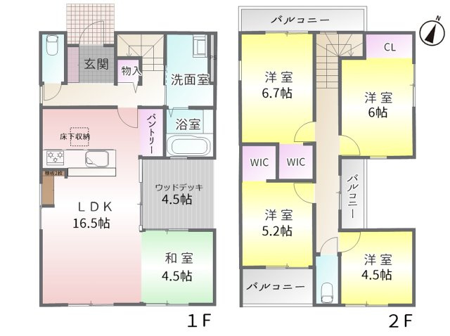 守山区翠松園3期(全3棟)の間取り