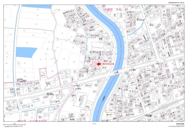 大江島I売地の地図