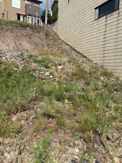 三口新町４丁目　売地の外観