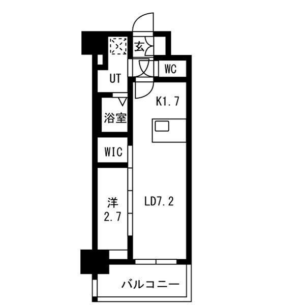 メイクスアート名駅南Ⅳの間取り