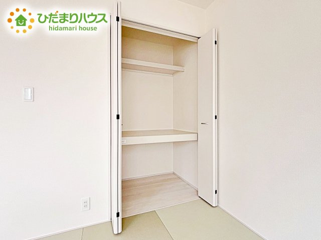 【収納】 | 第1笠間市笠間　新築戸建　3号棟 | 和室にも大容量のクローゼット完備！お布団やお子様のおもちゃなどがスッキリ収納できますね(^^♪