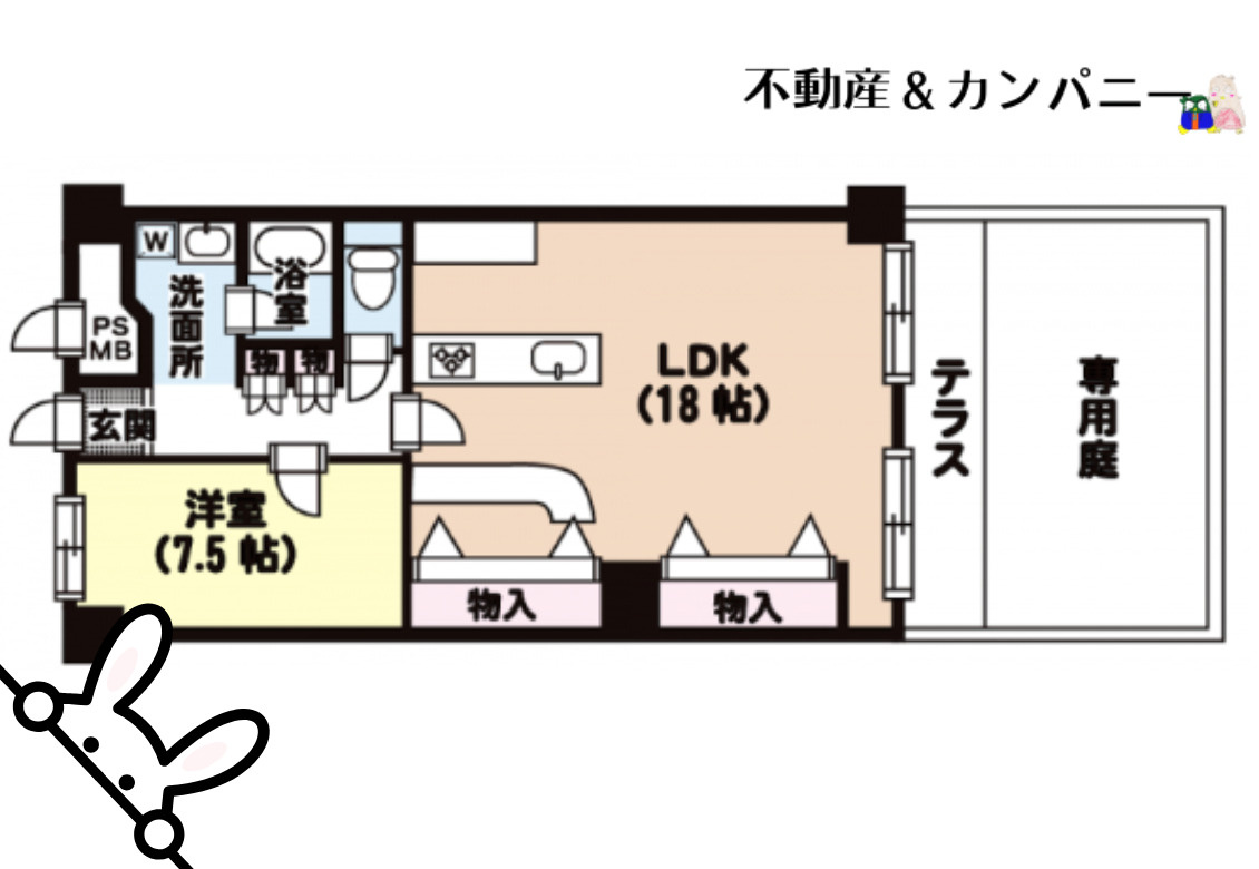 チュリス道後の間取り