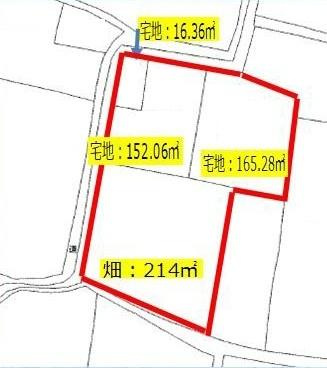 橋本市野　土地の土地図