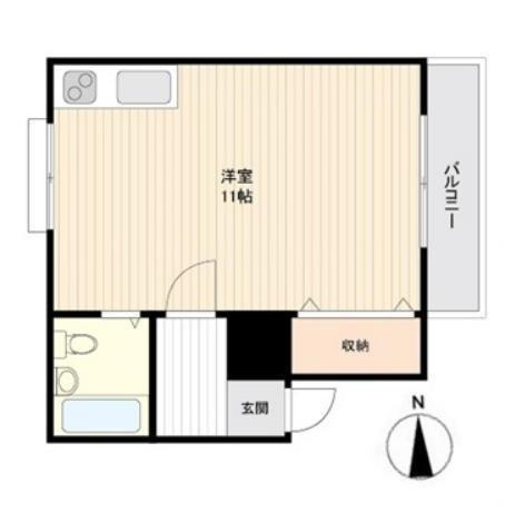 コスモ栄谷　オーナーチェンジ物件の間取り