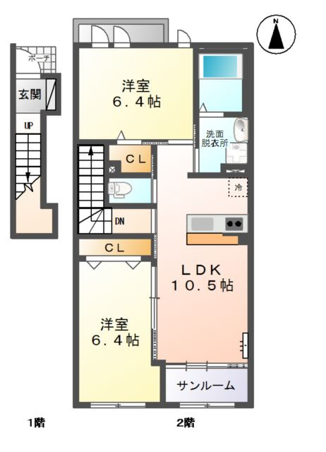 ユニヴァリィ　コンフォルトの間取り