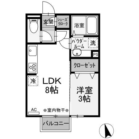 【間取り】 | МＮハウス和田多中　B