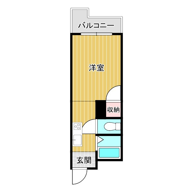久留米市江戸屋敷１丁目のアパートの間取り