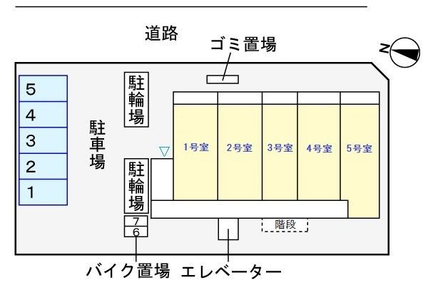 ヴェルヴェーヌの駐車場