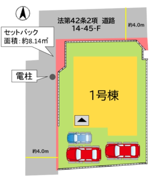宗像市東郷5丁目1期の区画図